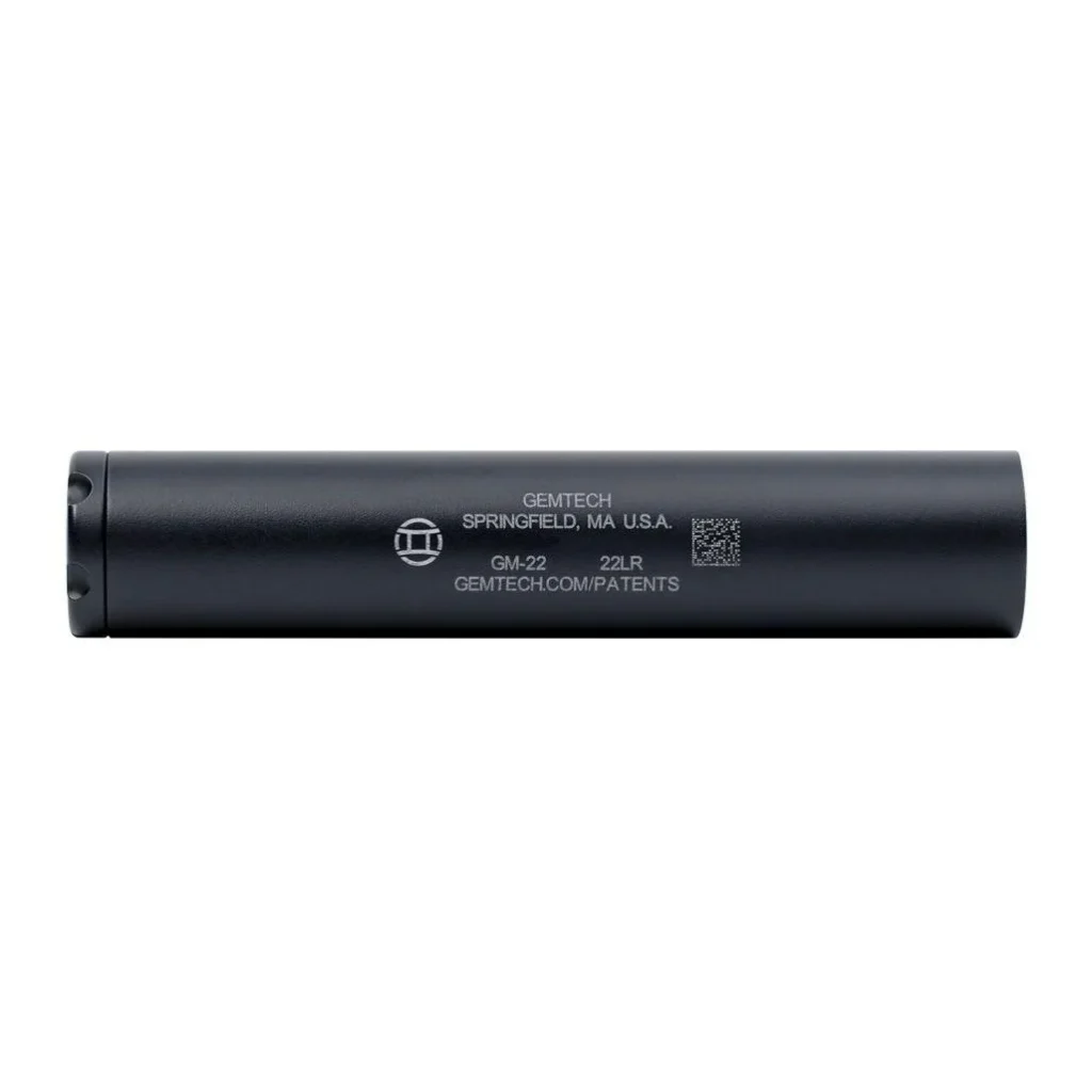 Gemtech GM-22 Direct Thread Aluminum Rimfire Suppressor .22LR Black